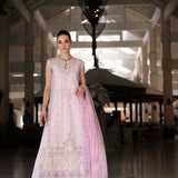 Noor by Saadia Asad | Luxury Chikankari Lawn24 | D11-A Pink Schifli