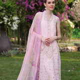 Noor by Saadia Asad | Luxury Chikankari Lawn24 | D11-A Pink Schifli