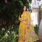 Noor by Saadia Asad | Luxury Chikankari Lawn24 | D8-B Mustard
