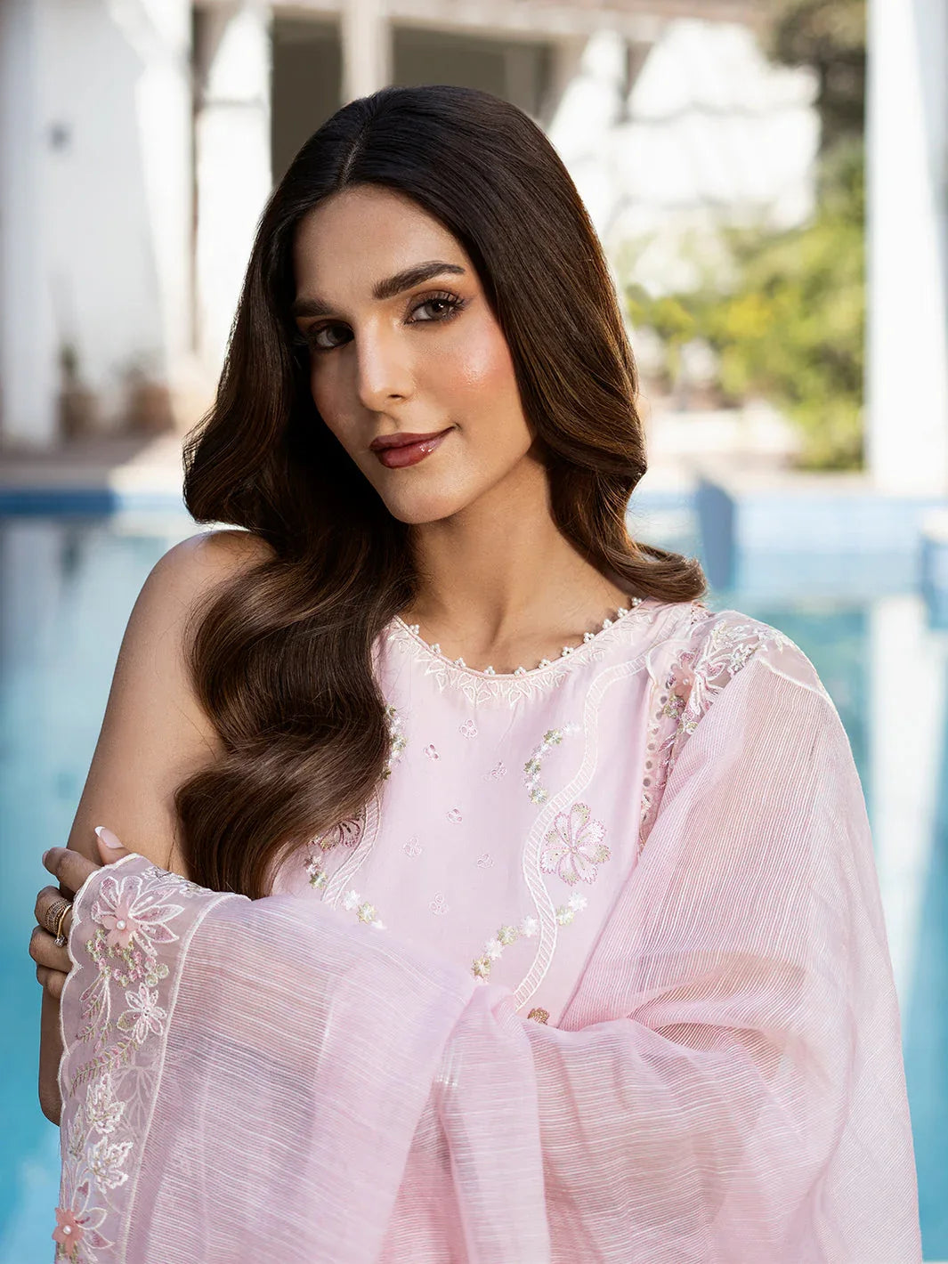 Izel | Mahveen Festive Lawn 25 | SAFA - Rang-e-Khaas