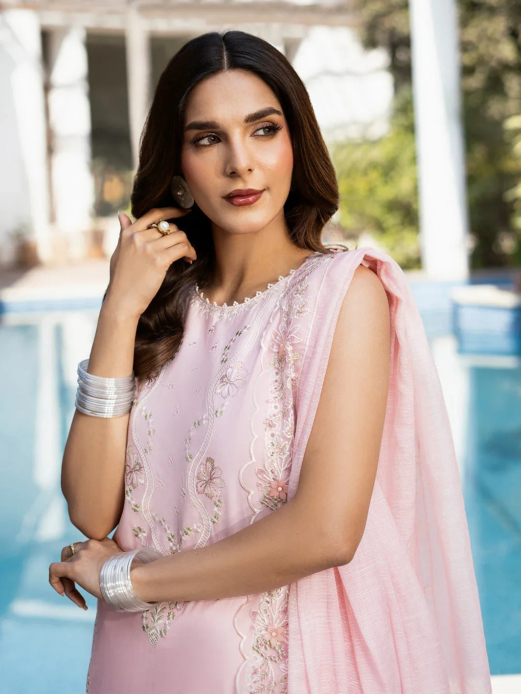 Izel | Mahveen Festive Lawn 25 | SAFA - Rang-e-Khaas