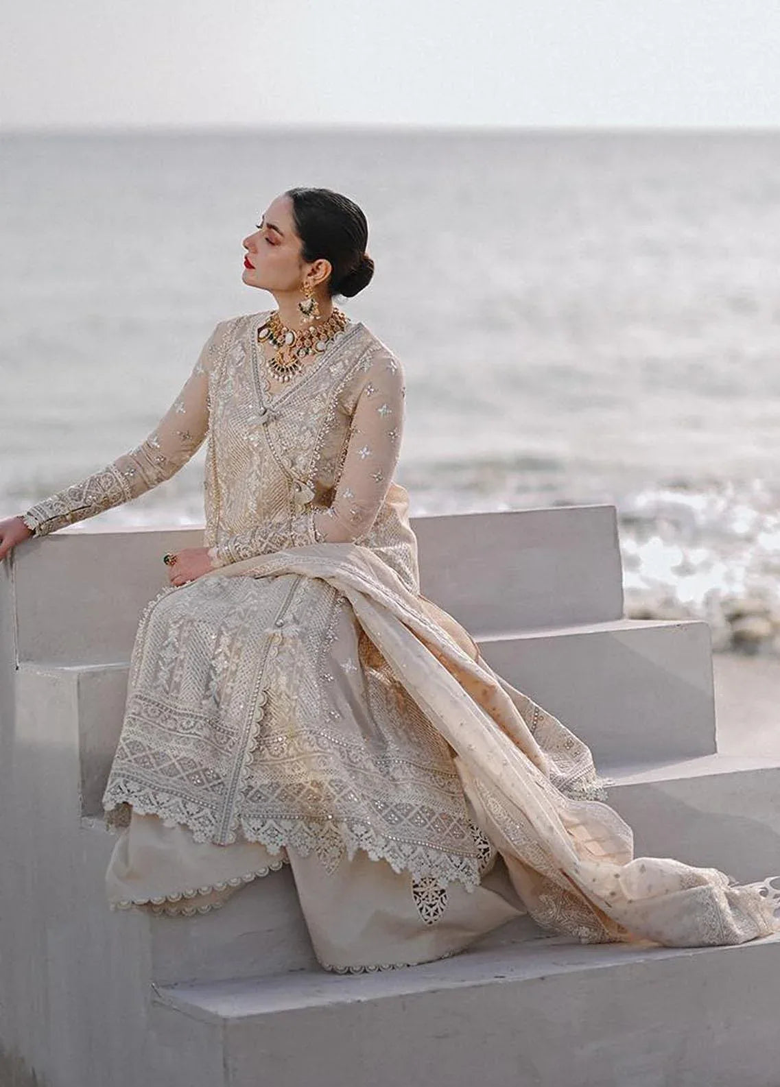 Qalamkar | Sahil Luxury Lawn | Aiyla - Rang-e-Khaas