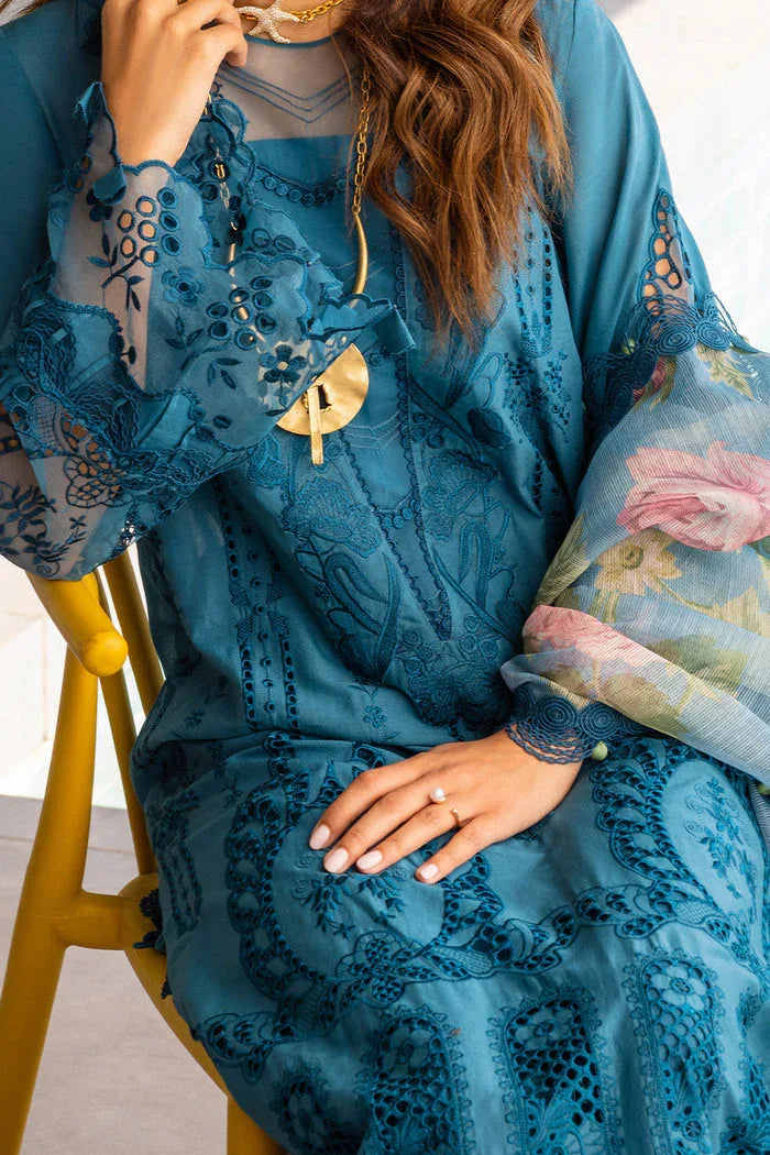 Saira Rizwan | Luxury Lawn 24 | SAPPHIRE - SRLL24-07 - Rang-e-Khaas