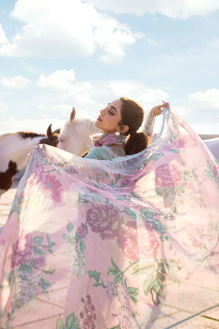 Saira Rizwan | Luxury Lawn 24 | KESHI - SRLL24-02 - Rang-e-Khaas