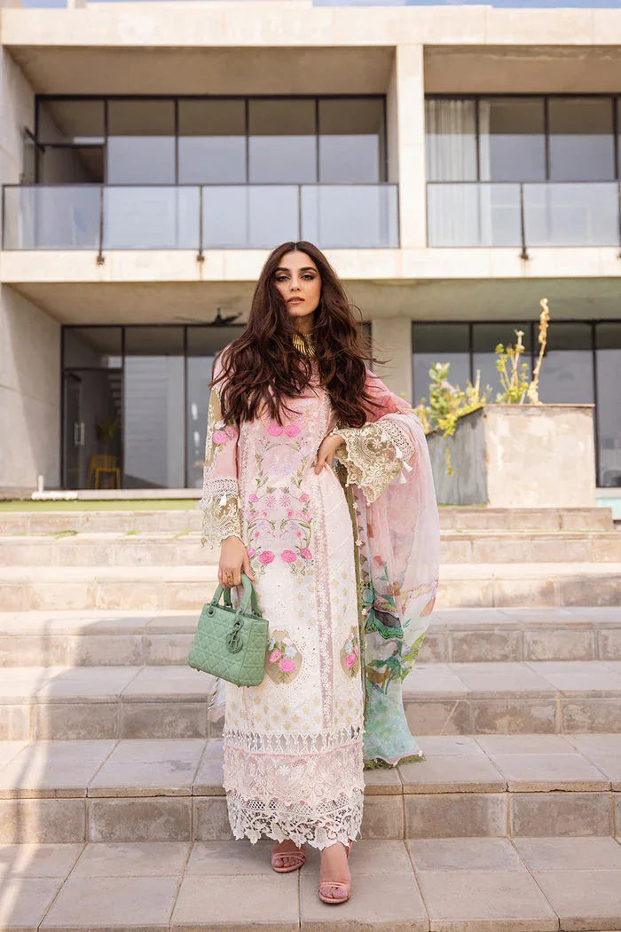 Saira Rizwan | Luxury Lawn 24 | LAUREL - SRLL24-01 - Rang-e-Khaas