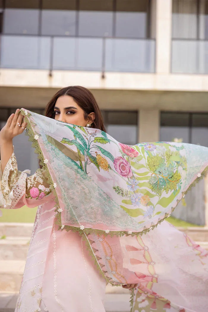 Saira Rizwan | Luxury Lawn 24 | LAUREL - SRLL24-01 - Rang-e-Khaas