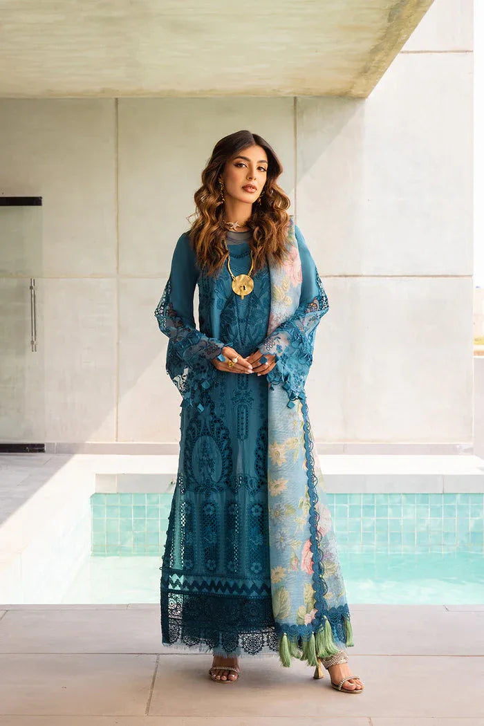 Saira Rizwan | Luxury Lawn 24 | SAPPHIRE - SRLL24-07 - Rang-e-Khaas