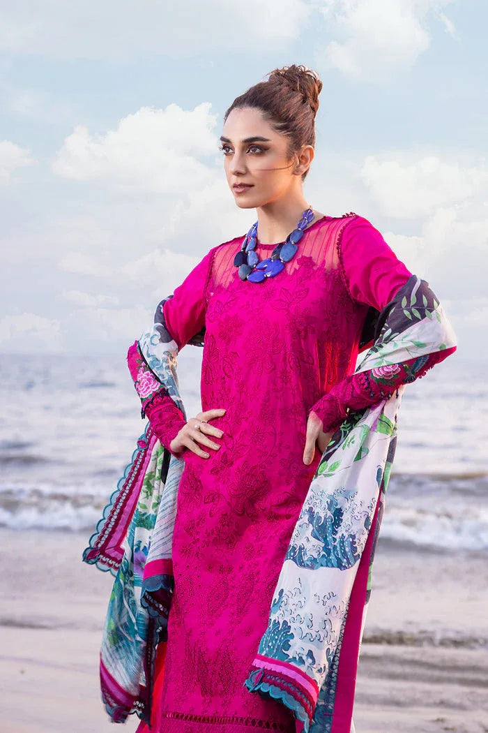 Saira Rizwan | Luxury Lawn 24 | DAMASK - SRLL24-08 - Rang-e-Khaas
