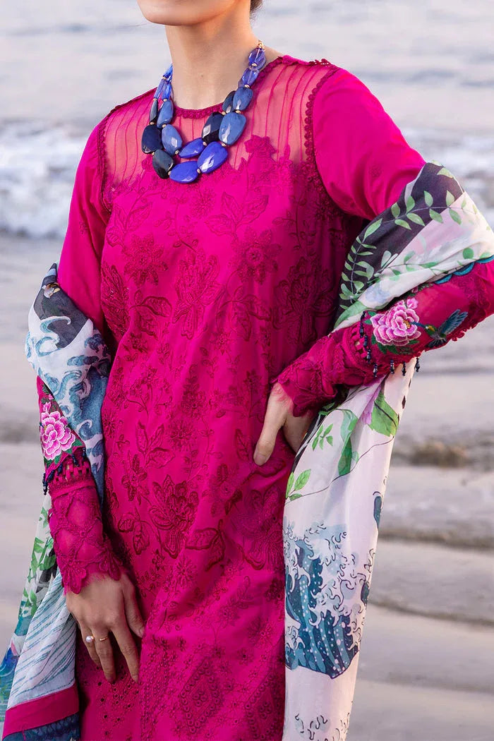 Saira Rizwan | Luxury Lawn 24 | DAMASK - SRLL24-08 - Rang-e-Khaas