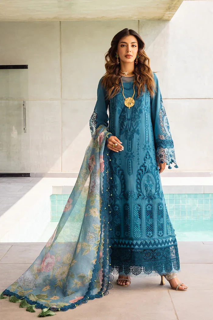 Saira Rizwan | Luxury Lawn 24 | SAPPHIRE - SRLL24-07 - Rang-e-Khaas
