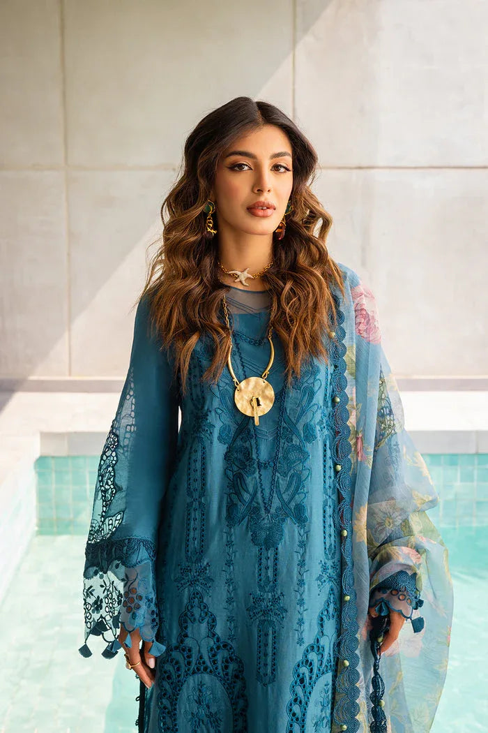 Saira Rizwan | Luxury Lawn 24 | SAPPHIRE - SRLL24-07 - Rang-e-Khaas