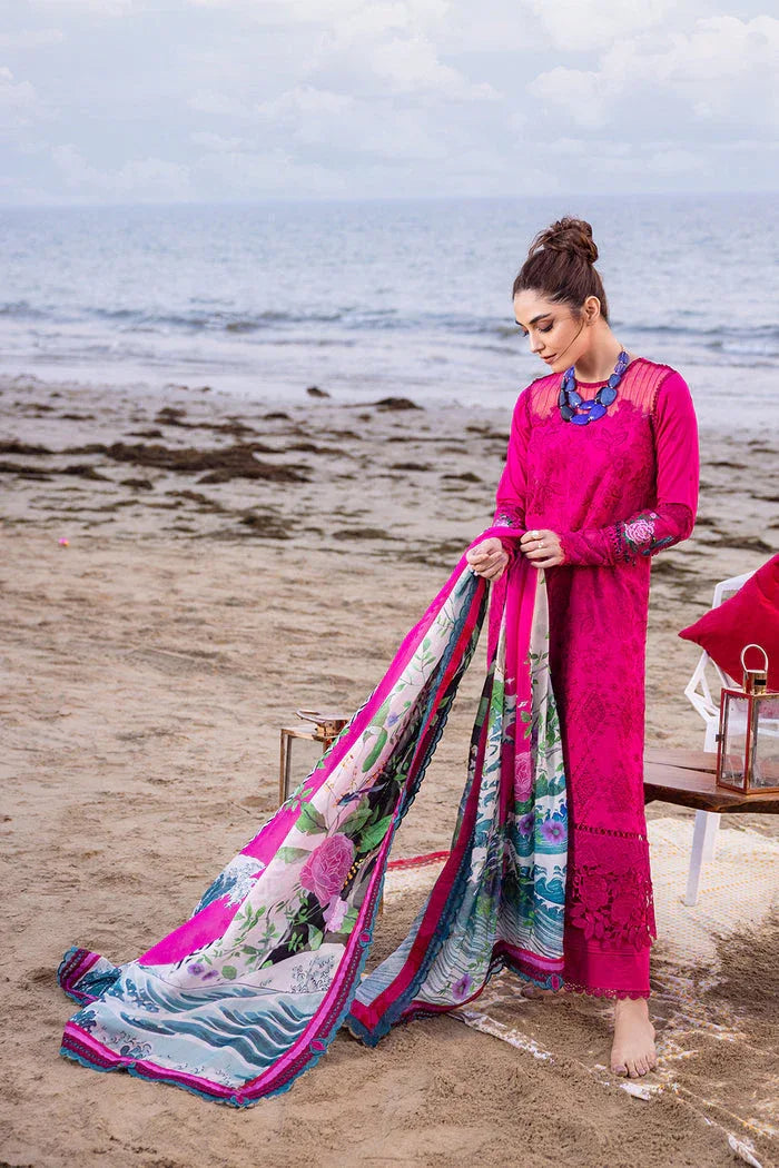 Saira Rizwan | Luxury Lawn 24 | DAMASK - SRLL24-08 - Rang-e-Khaas