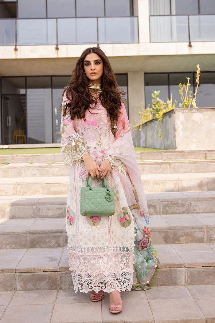 Saira Rizwan | Luxury Lawn 24 | LAUREL - SRLL24-01 - Rang-e-Khaas