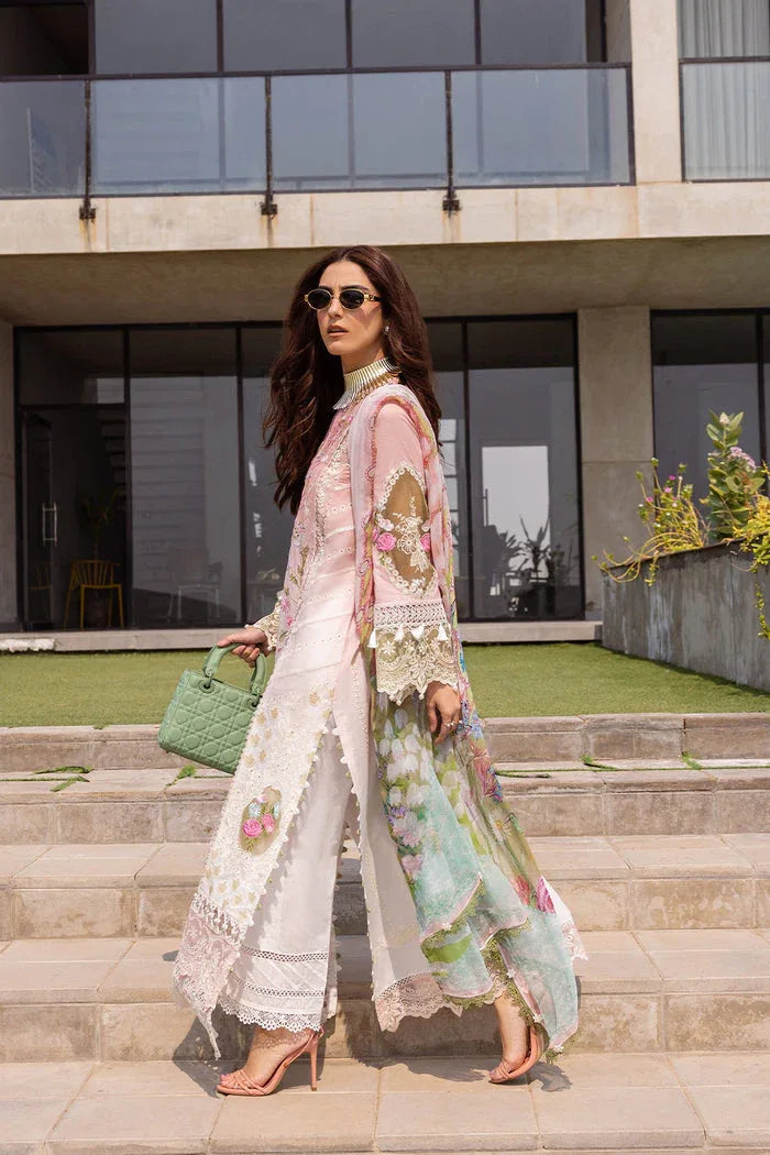 Saira Rizwan | Luxury Lawn 24 | LAUREL - SRLL24-01 - Rang-e-Khaas