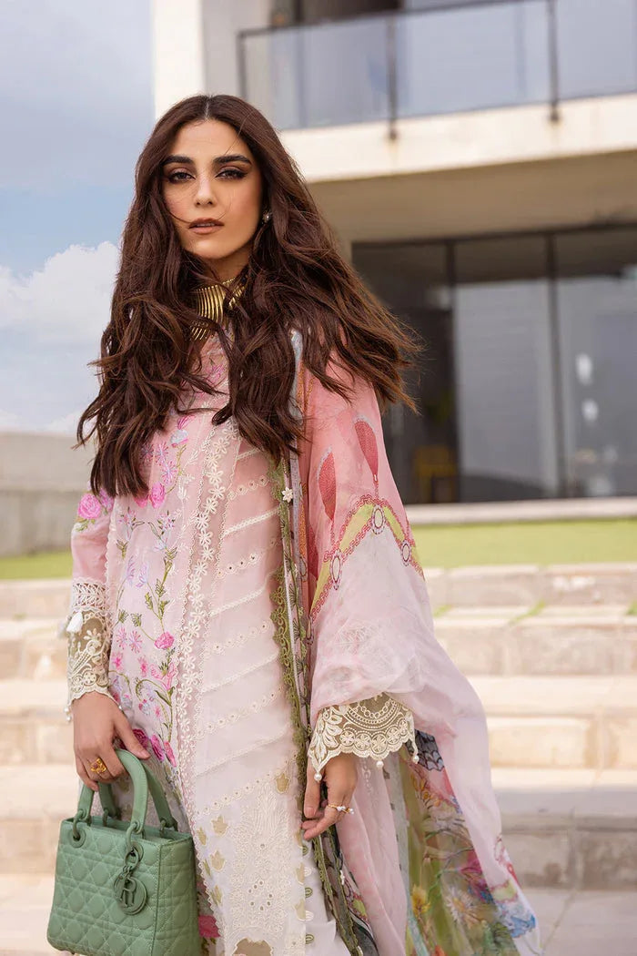 Saira Rizwan | Luxury Lawn 24 | LAUREL - SRLL24-01 - Rang-e-Khaas