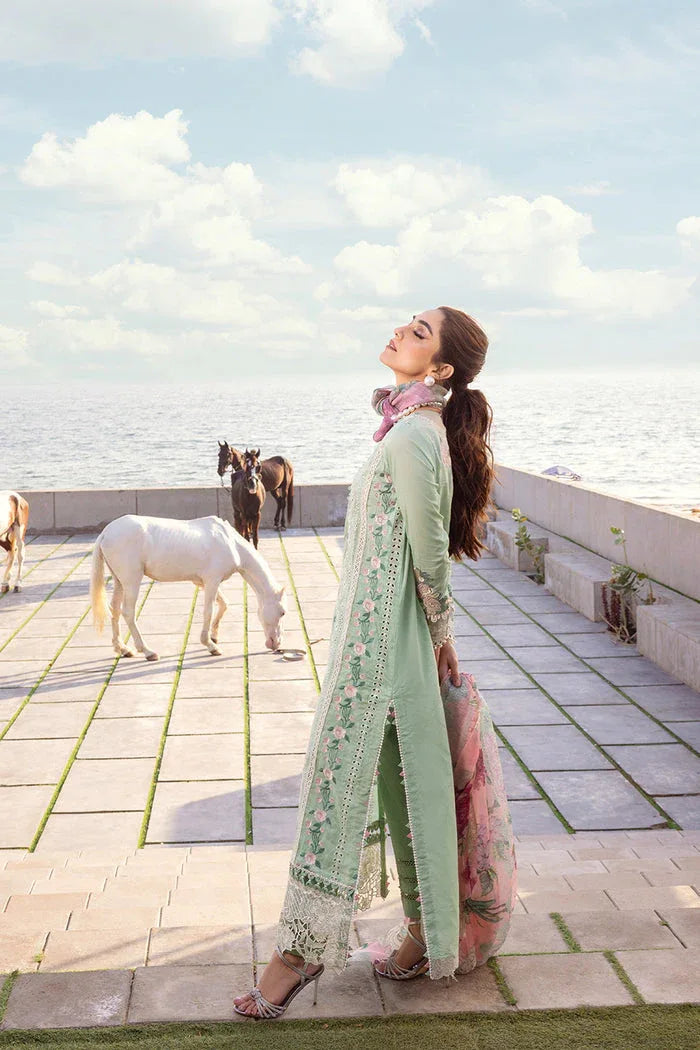 Saira Rizwan | Luxury Lawn 24 | KESHI - SRLL24-02 - Rang-e-Khaas