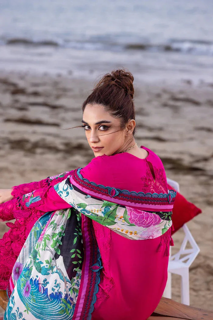 Saira Rizwan | Luxury Lawn 24 | DAMASK - SRLL24-08 - Rang-e-Khaas