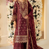 Alizeh | Luxury Raw Silk | AF-RS-01-SALSA
