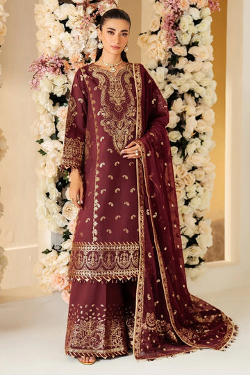 Alizeh | Luxury Raw Silk | AF-RS-01-SALSA - Rang-e-Khaas