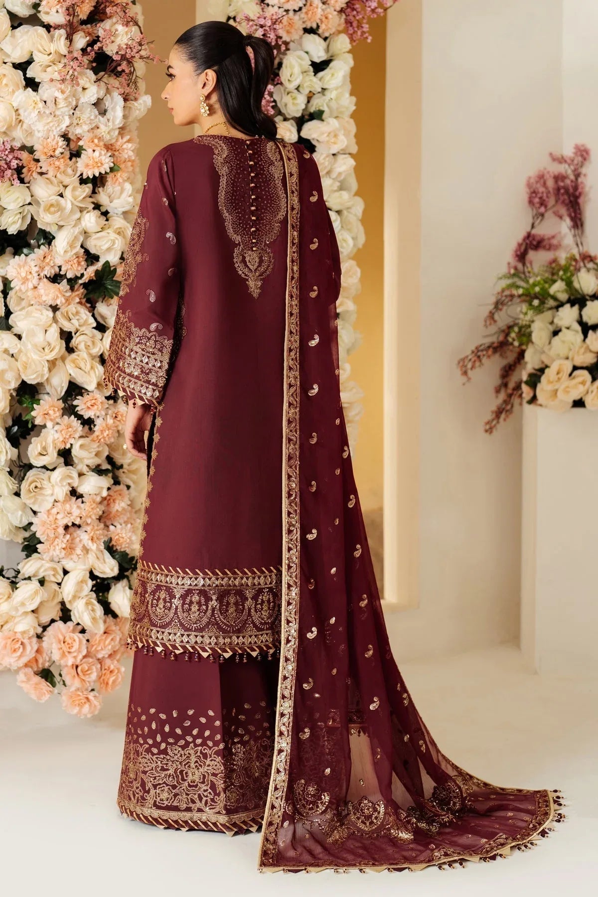 Alizeh | Luxury Raw Silk | AF-RS-01-SALSA - Rang-e-Khaas
