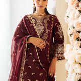 Alizeh | Luxury Raw Silk | AF-RS-01-SALSA