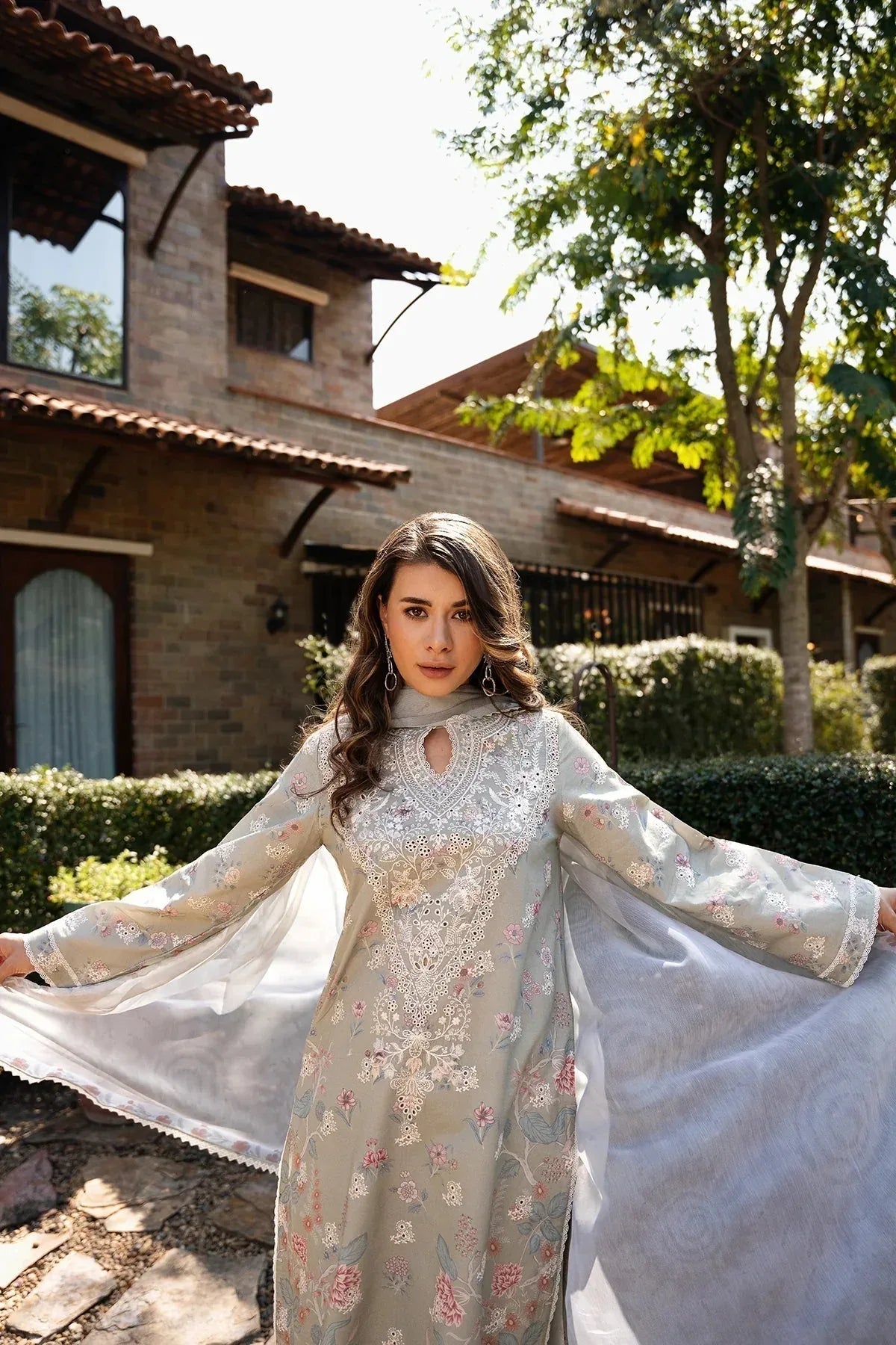Afrozeh | Damask The Holiday Edit '25 - Lawn | Maelis A - Rang-e-Khaas