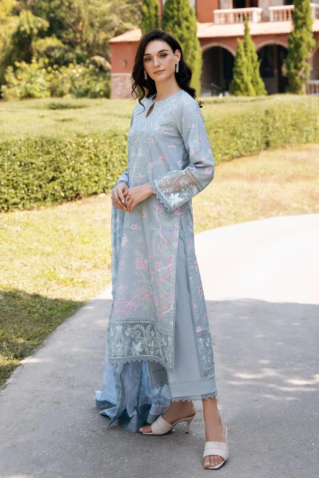 Afrozeh | Damask The Holiday Edit '25 - Lawn| Maelis B - Rang-e-Khaas
