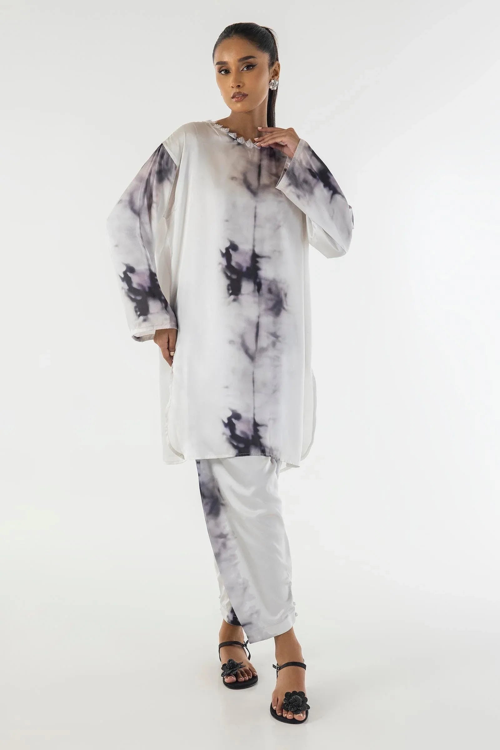 Sana Safinaz | Silk Tunics | SS24STP121P2T - Rang-e-Khaas