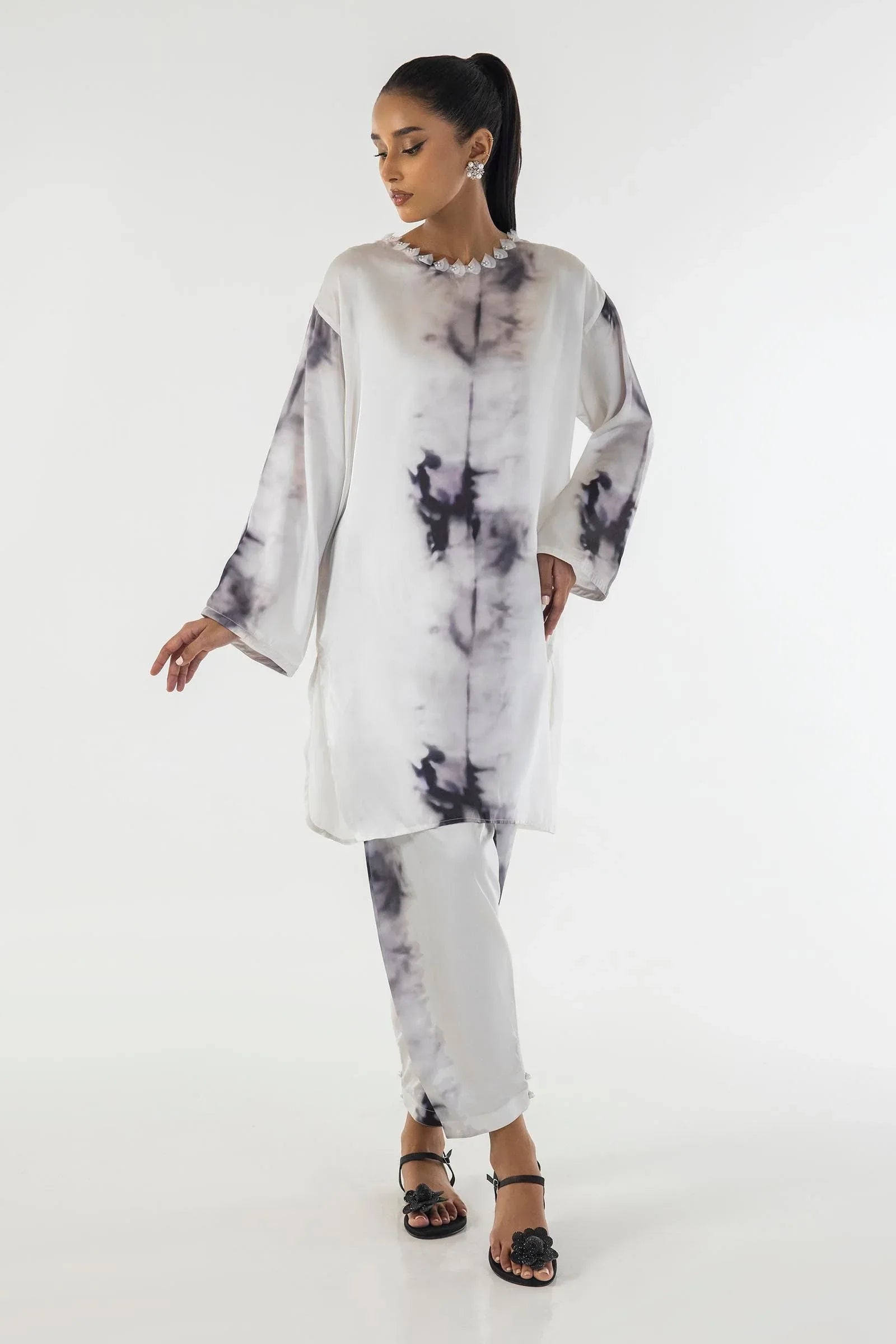 Sana Safinaz | Silk Tunics | SS24STP121P2T - Rang-e-Khaas