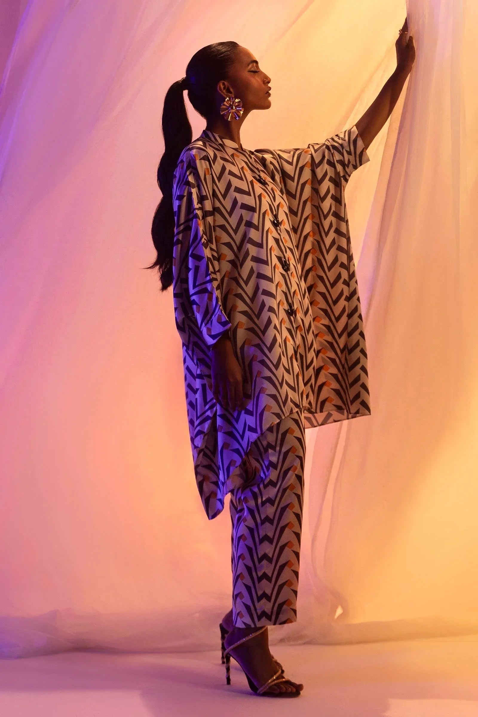 Sana Safinaz | Silk Tunics | SS24STP141P2T - Rang-e-Khaas