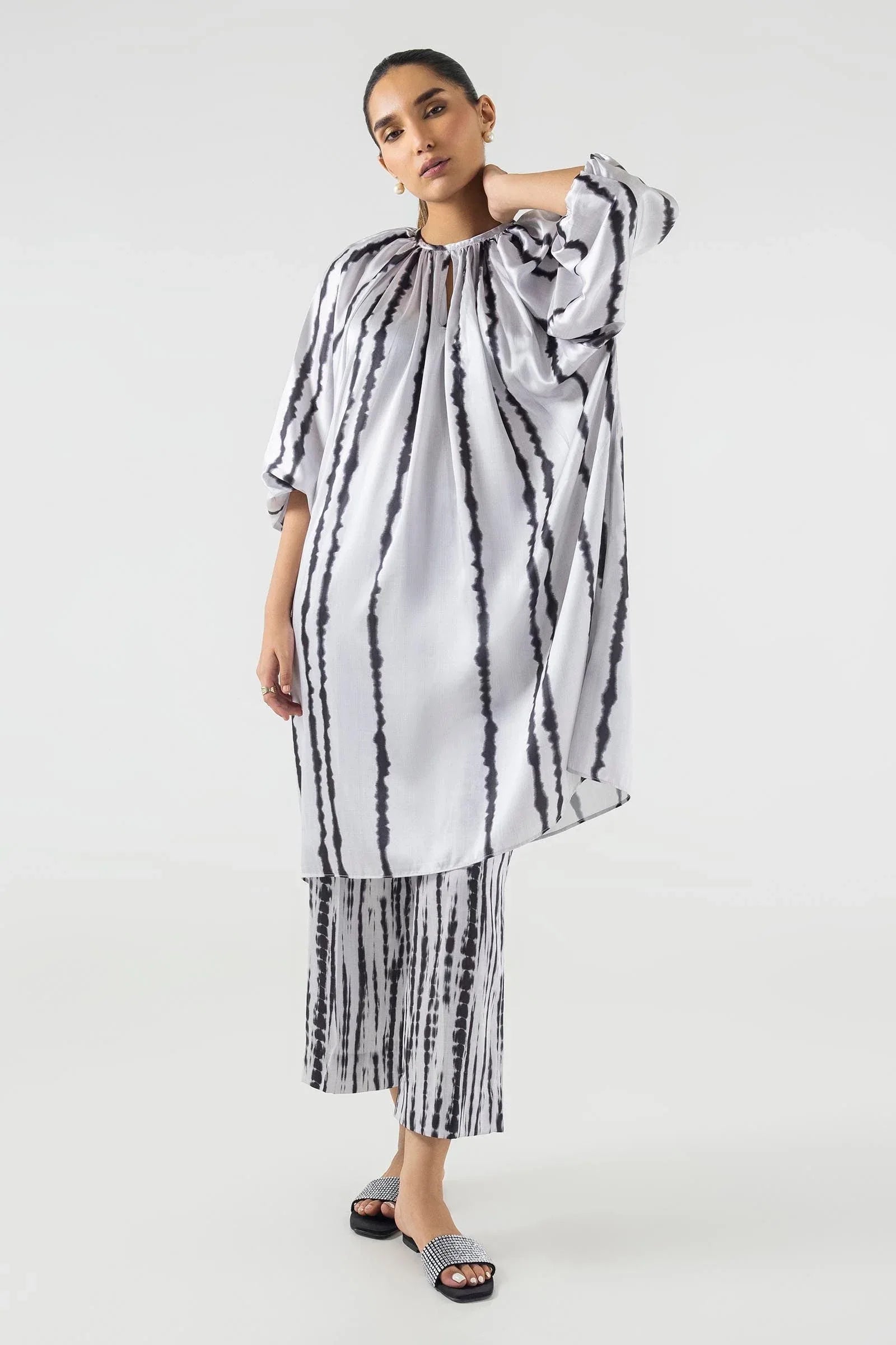 Sana Safinaz | Silk Tunics | SS24STP143P2T - Rang-e-Khaas