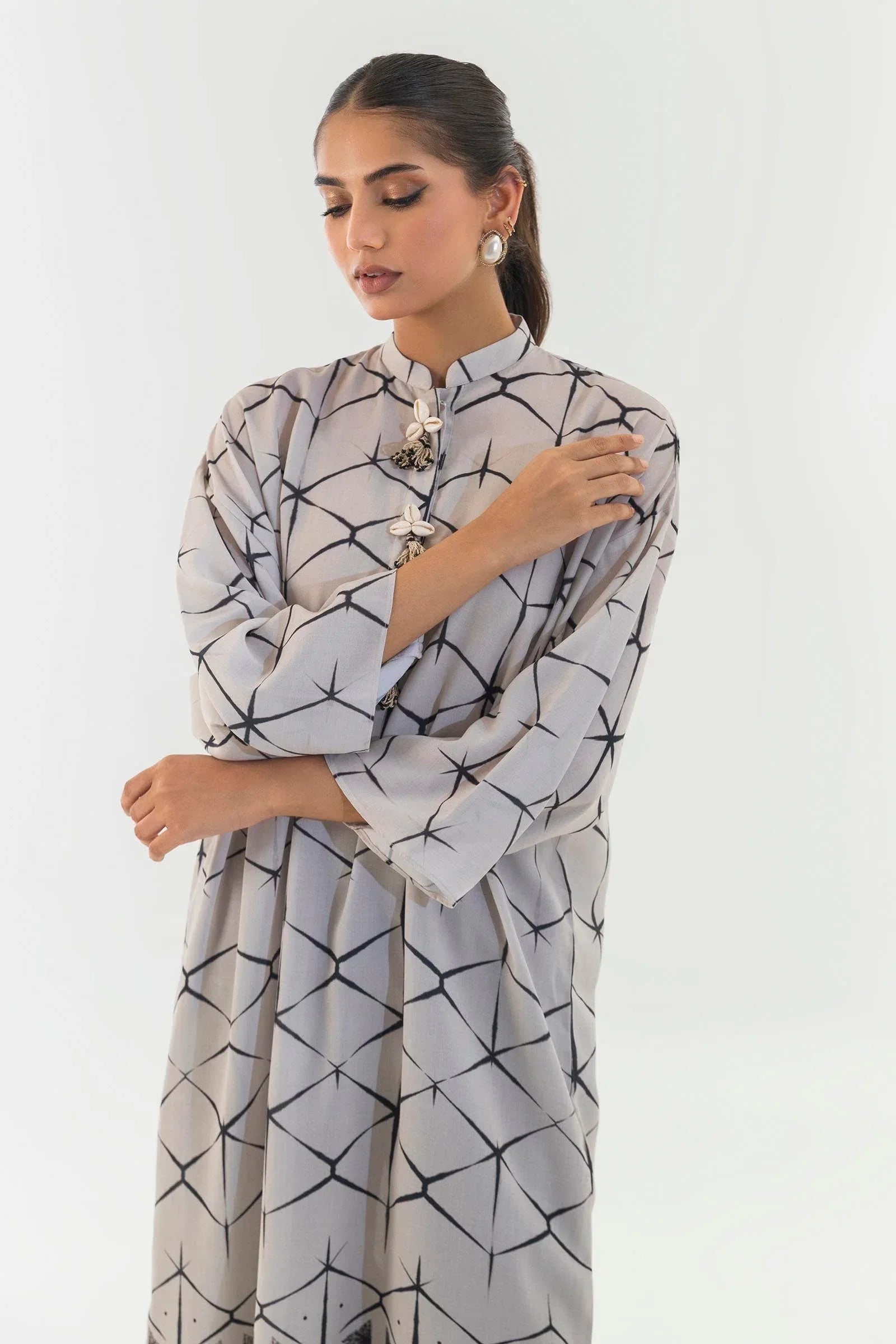 Sana Safinaz | Silk Tunics | SS24STP145 - Rang-e-Khaas