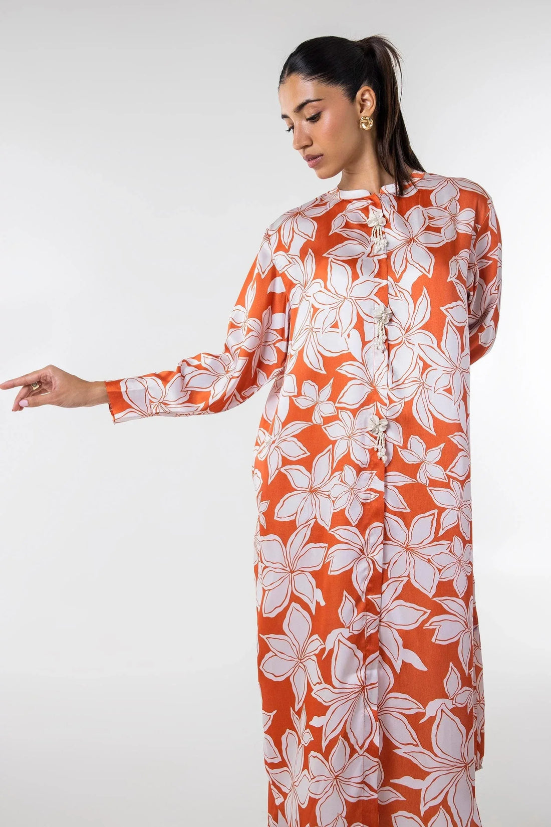 Sana Safinaz | Silk Tunics | SS24STP151P2T - Rang-e-Khaas