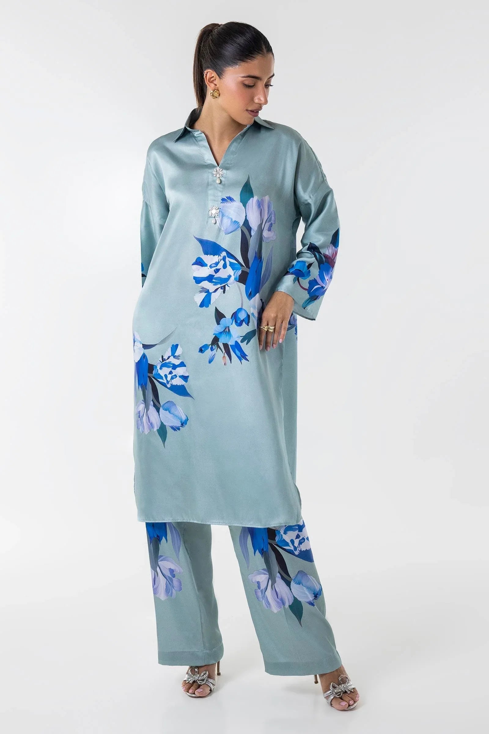 Sana Safinaz | Silk Tunics | SS24STP155P2T - Rang-e-Khaas
