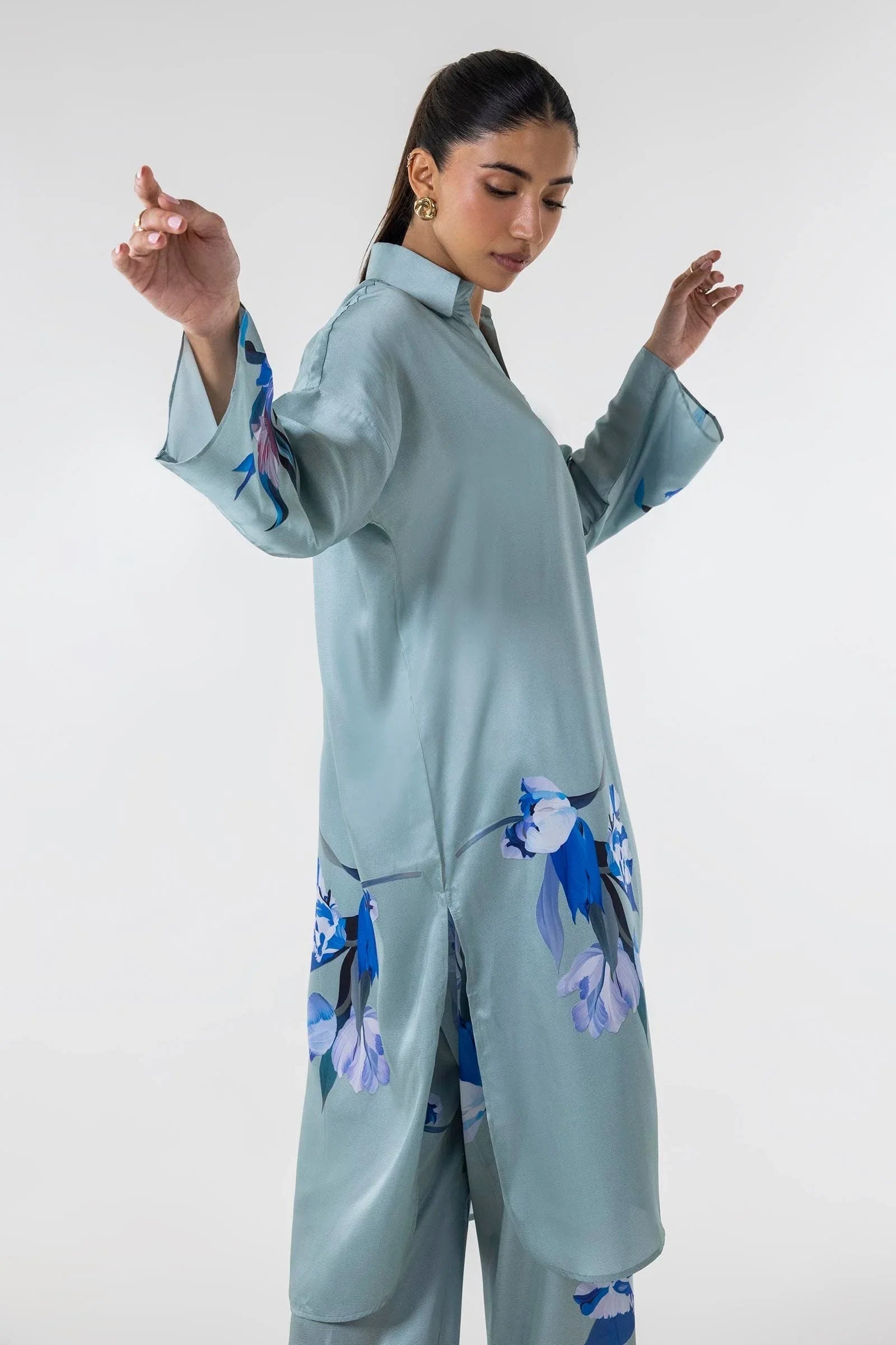 Sana Safinaz | Silk Tunics | SS24STP155P2T - Rang-e-Khaas