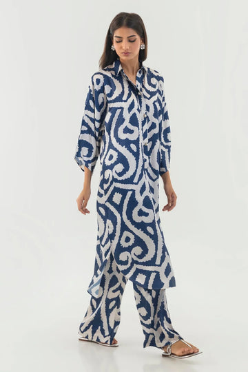Sana Safinaz | Silk Tunics | SS24STP166P2T - Rang-e-Khaas