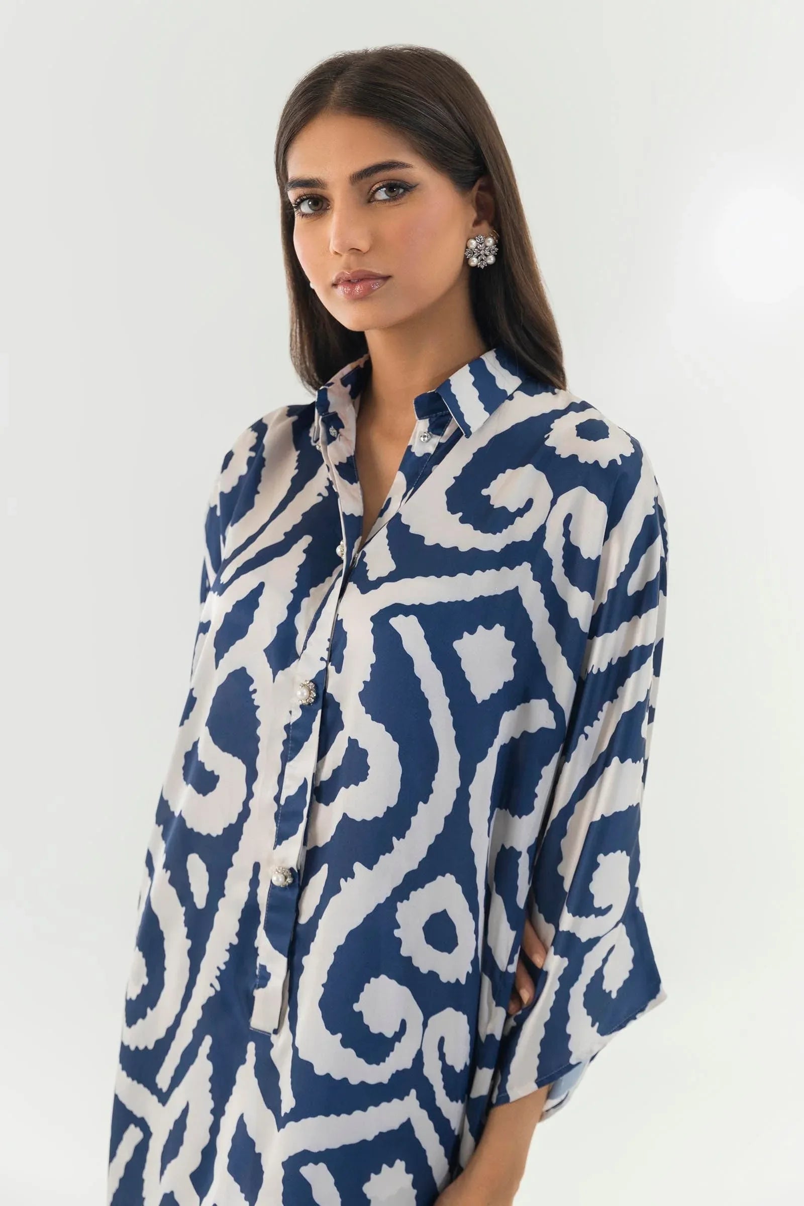 Sana Safinaz | Silk Tunics | SS24STP166P2T - Rang-e-Khaas