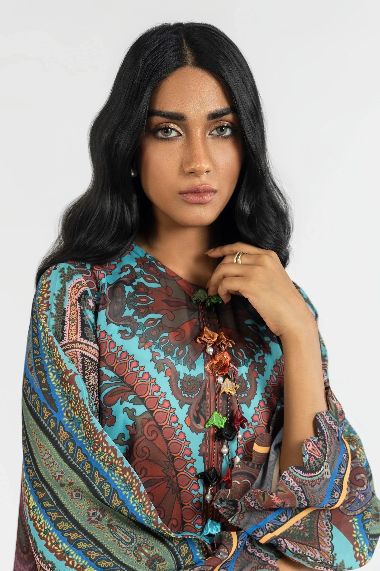 Sana Safinaz | Silk Tunics | SS24STP173 - Rang-e-Khaas