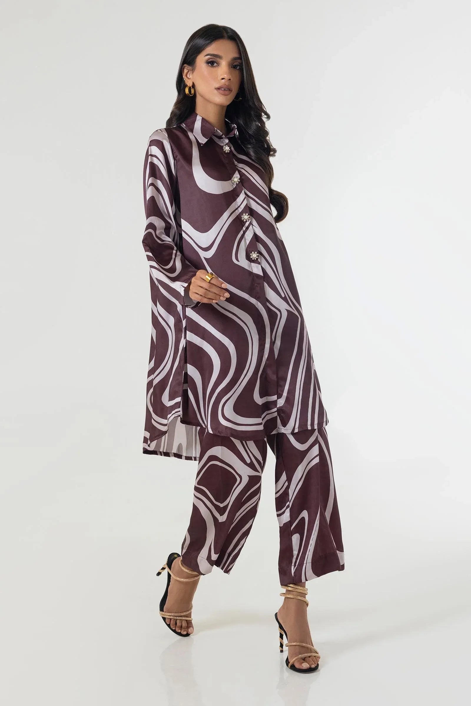 Sana Safinaz | Silk Tunics | SS24STP175P2T - Rang-e-Khaas