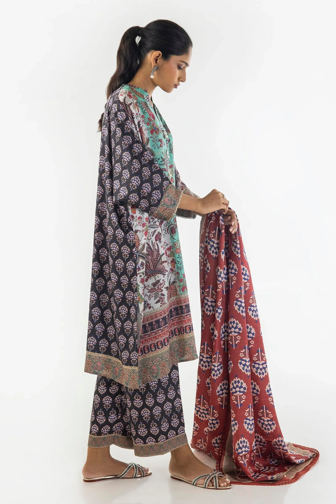 Sana Safinaz | Silk Tunics | SS24STP176P3 - Rang-e-Khaas