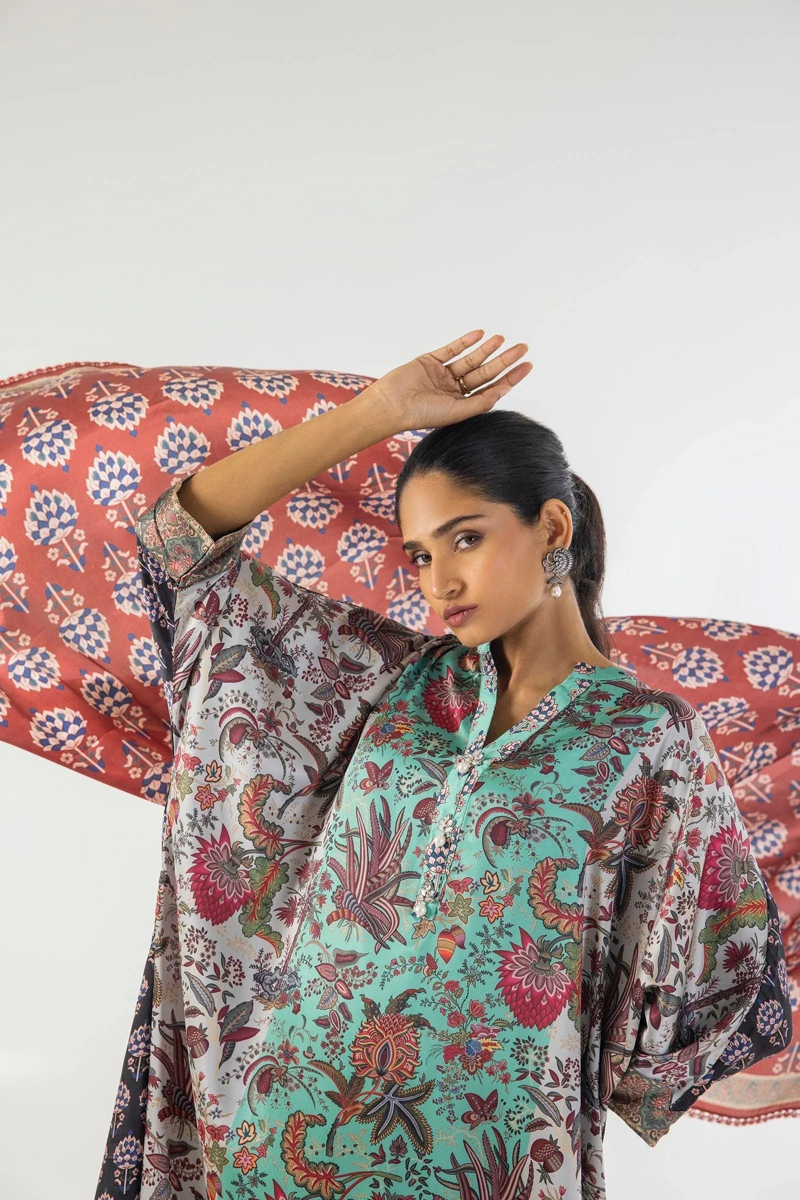 Sana Safinaz | Silk Tunics | SS24STP176P3 - Rang-e-Khaas