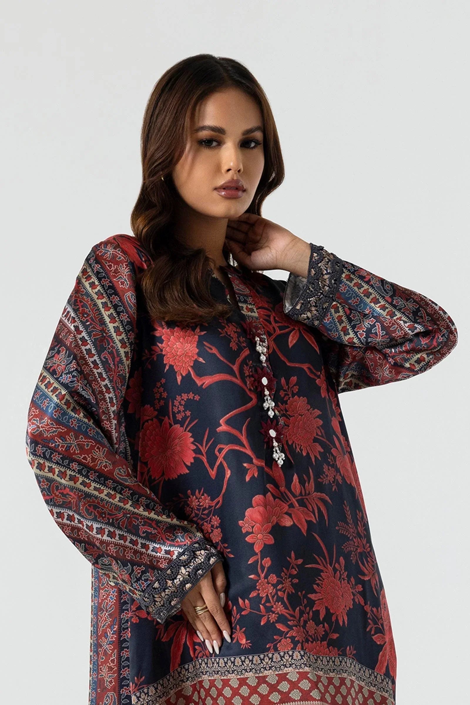 Sana Safinaz | Silk Tunics | SS24STP177P2T - Rang-e-Khaas