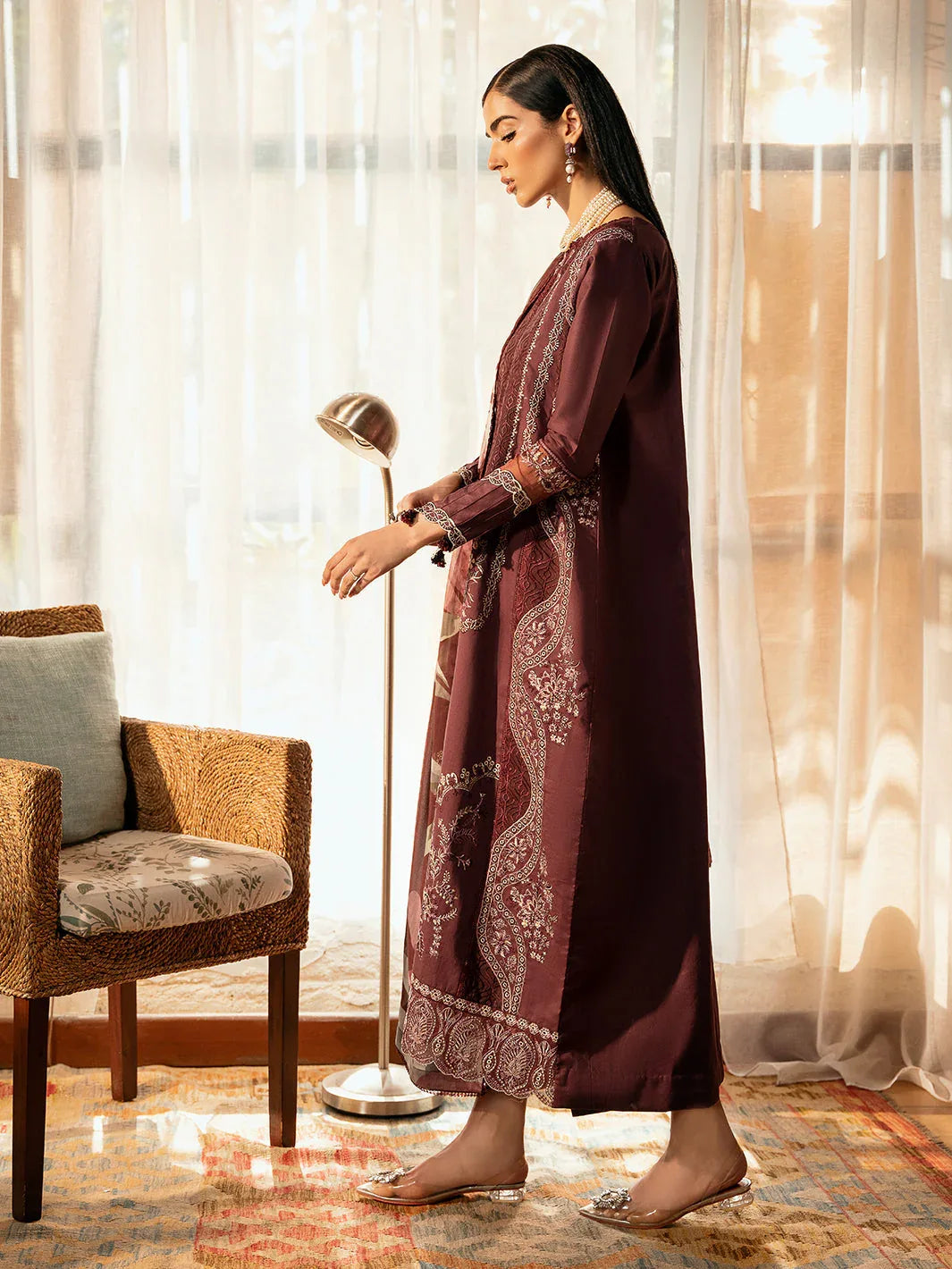 Izel | Dastak Luxury Lawn | TABEER - Rang-e-Khaas