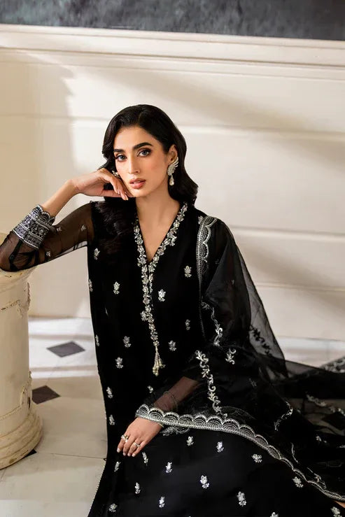 Declare | Chiffon Luxe | MIDNIGHT LFP-1109 - Rang-e-Khaas