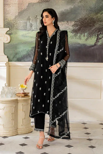Declare | Chiffon Luxe | MIDNIGHT LFP-1109 - Rang-e-Khaas