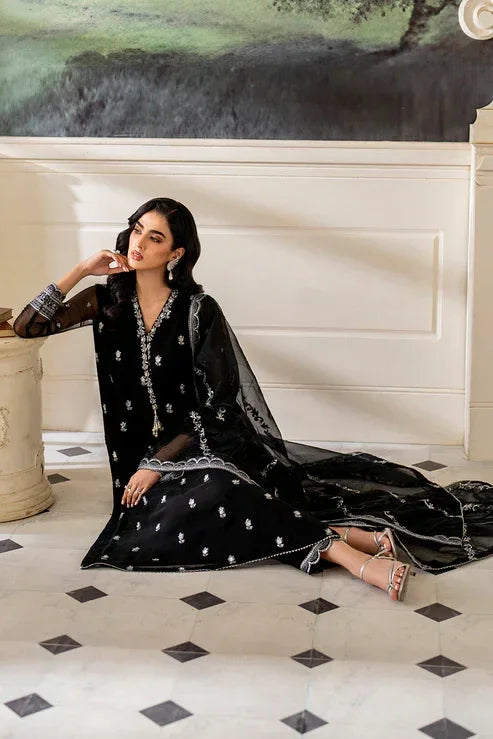 Declare | Chiffon Luxe | MIDNIGHT LFP-1109 - Rang-e-Khaas