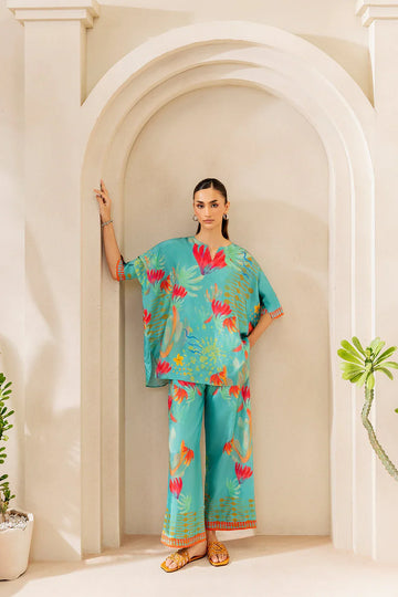 Saira Rizwan | Silk Coords 25 | SUNSET SAMBA - SRSP-25-03 - Rang-e-Khaas