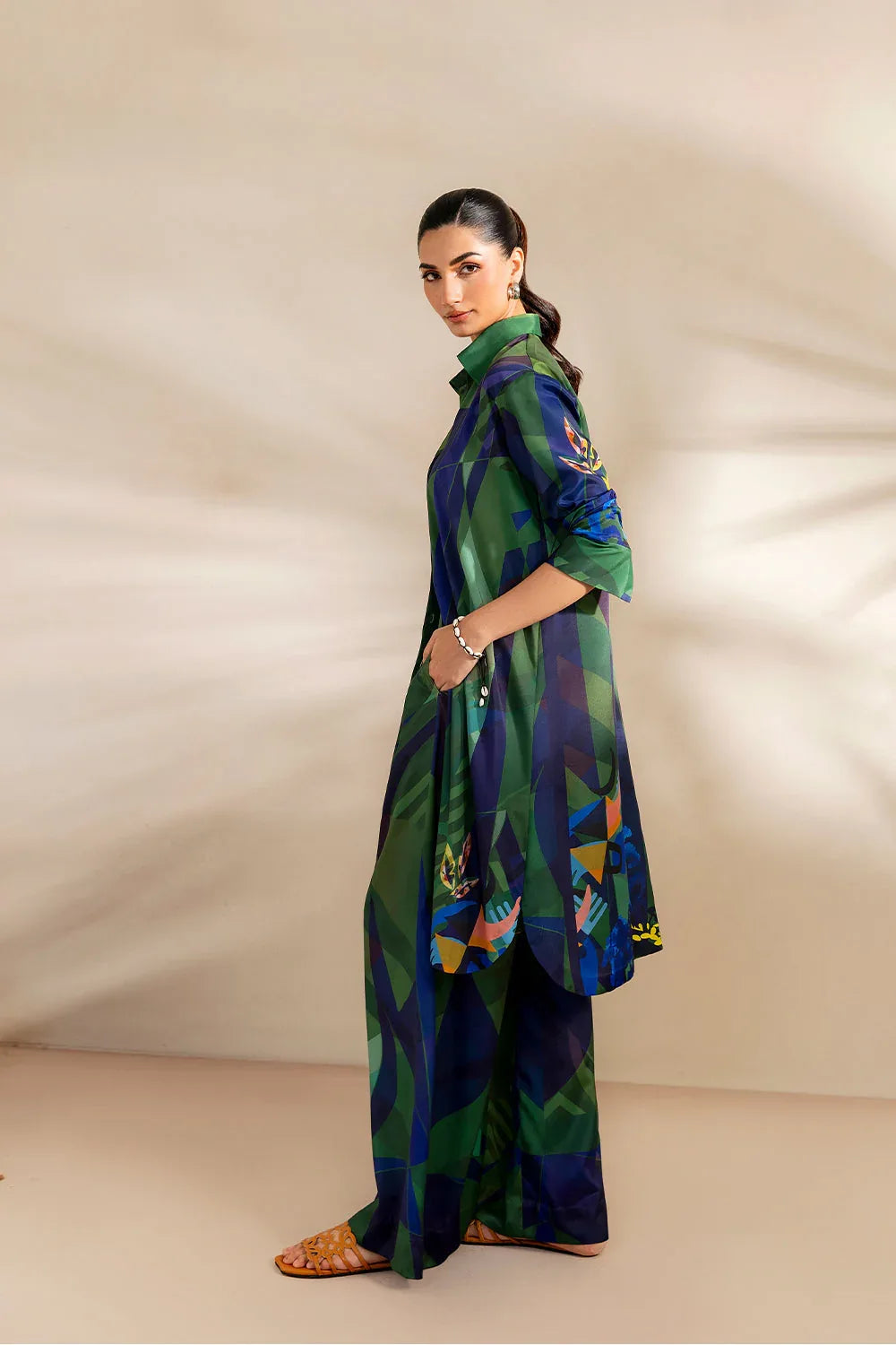 Saira Rizwan | Silk Coords 25 | SHORELINE SERENADE - SRSP-25-08 - Rang-e-Khaas