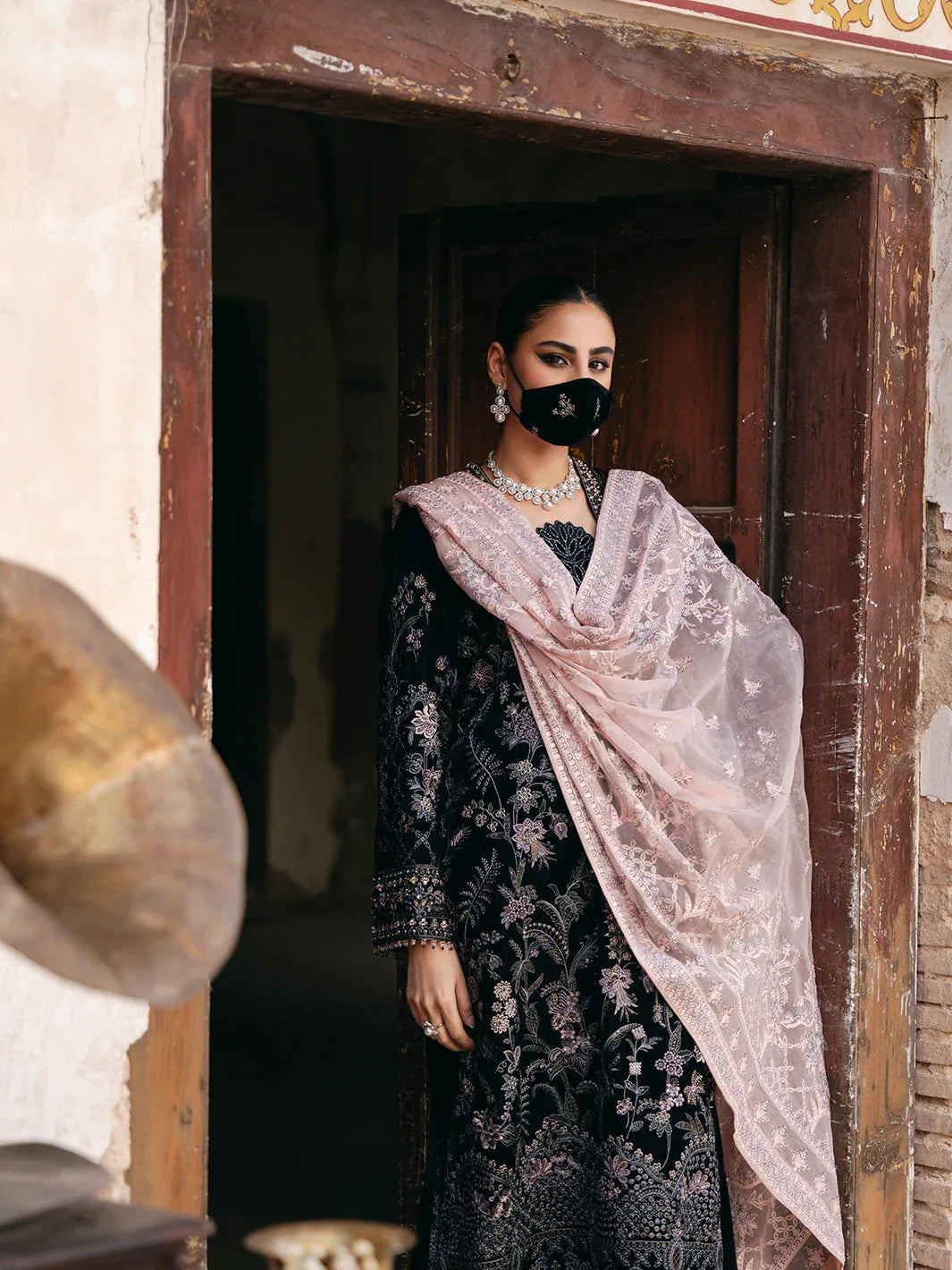 Flossie | Siara Velvet Formals | V-103 - A - Rang-e-Khaas