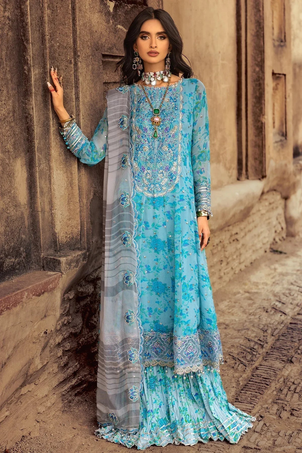 Charizma | Vasl Chiffon Collection | VSL25-10 - Rang-e-Khaas